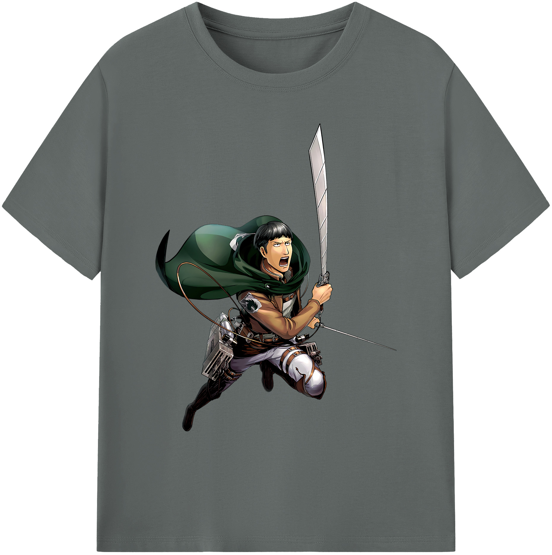 （画像用） 進撃の巨人 Attack on Titan 綿100％ メンズ半袖Tシャツ｜肌触りやわらか＆通気性